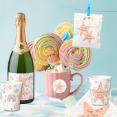 Baby shower Boho Peachy Weer 2 Ronde Sticker