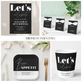 Zwarte 15e verjaardag uitnodiging Bewaar de datum