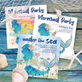 Zeemeermin cocktail minimalistische strand vrijgez papieren bordje