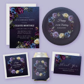 Paarse Moody Flower 100e verjaardag Welkom Reclamebord Met Voetstuk