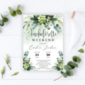 Greenery succulent brudal Luncheon welkomstteken Poster