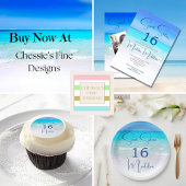 16e verjaardag Sweet Sixteen Beach Suite Servet