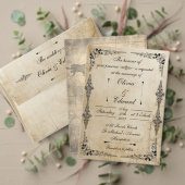18e-eeuwse perkamenten - RSVP kaart (Personaliseer deze collectie van deze onafhankelijke maker. Test)