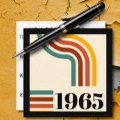 1965 Retro Stripe Vintage Poster Wijn Etiket