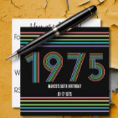 Rainbow & White 50e verjaardag Zitting Grafiek Afd Foto Afdruk