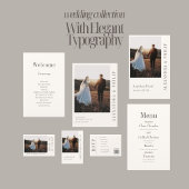 Huwelijksuitnodiging met elegante typografie RSVP