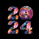 2024 New Years Eve Party-Parijs- Shot Glas