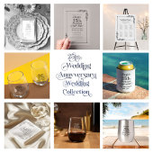Happy 25th Wedding Jubileum Zwart Typografie