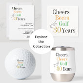 30e verjaardag Proost en Beers Golf Party Servet