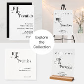 RIP 20s Minimal 30th Birthday Party Spandoek