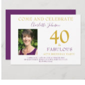 40e verjaardag van de partij Veertig en Fabulous E Servet