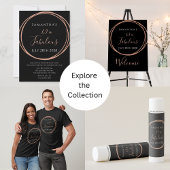 40e Verjaardag Zwart Roos Gouden Verjaardag Party  T-shirt