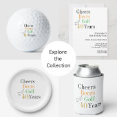 40e verjaardag Proost en Beers Golf Blikvorm Glas