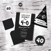 40e verjaardag thema aangepaste naam weefsel papie tissuepapier