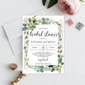 Greenery succulent gebonden aan het knoop verlovin kaart