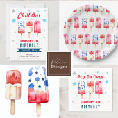 Chill out Kinder zomerijs Pop 3e verjaardag Kaart