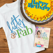 Vijftig en Fab Kleurrijke Verjaardagsfeestservette Servet