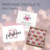 50 jaar en Fabulous 50e verjaardag Roos Gold Inpakpapier Vel