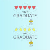 5 Afstuderen popcorn met een hartbeoordeling Bedankdoosjes