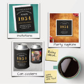 70e verjaardag 1954 Naam toevoegen Black Gold Part T-shirt