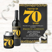 Proost op 70 jaar Zeventigste verjaardag Blikjeskoeler