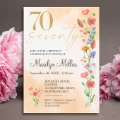Zachte Wilde Bloem 70e Verjaardagsviering Save The Date