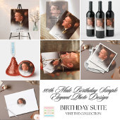 80e mannelijke verjaardag eenvoudige elegante pers kaart