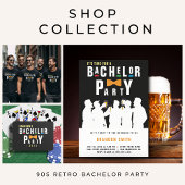 Retro 90s Kleurrijke Das Bruiloft Shot Glas