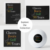 90e verjaardag Cheers Beers Golf Party Servet