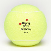 Tennis 80ste verjaardag Save the Date party Kaart