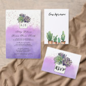 Bloeiende Liefde - Cactus Foto Save The Date (Personaliseer de collectie van deze zelfstandige maker.)