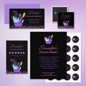 Schoonmaakservice levert Sparkle Business Vierkante Button 5,1 Cm