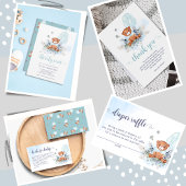 Teddybeer ballonnen Barly Wait Boy Baby shower Sparkling Wijnetiket