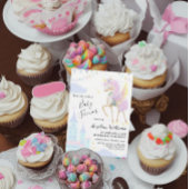 Wandklok voor een baby shower met eenhoorn.