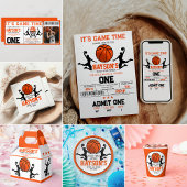 Basketbal eerste jaar down 1e verjaardag servet