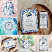 Berry eerste Blueberry 1e verjaardagsfeestje T-shirt