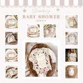 Berry Sweet Baby shower Ronde Sticker