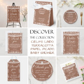 Cielito Lindo Terracotta Fiesta Baby Shower Bedankkaart