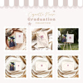 Coquette Pink Bow Nursing School Afstuderen Bedankkaart