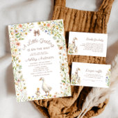 Schattigee Goose Boho Baby shower Luier Raffle Tic Informatiekaartje