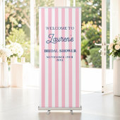 Bachelorette Weekend Roze Gestreepte Spandoek