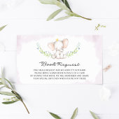 Kute Lila Waterverf Baby Elephant Dank u Ronde Sticker