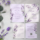 Lavendel Bloem Aquarel Ronde Sticker