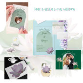 Zacht roze Lotus Flower Wedding Blikvorm Glas