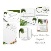 QR Code  Palm Tree Tropical Elegant Poster