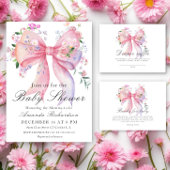 Bloemenslinger baby shower - drankjes poster