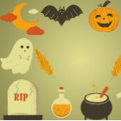 Uitnodiging voor Séance Soiree Spirit Board Informatiekaartje