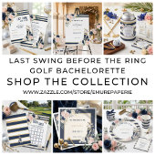 Golf Bachelorette Laatste Swing Voor de Ring Prepp Papieren Bekers