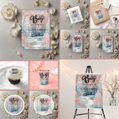Het Baby shower van het Winter Wonderland in Water Papieren Bordje