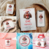 Oh wat is leuk Karikaturen Turkije 1e Verjaardag Ronde Sticker